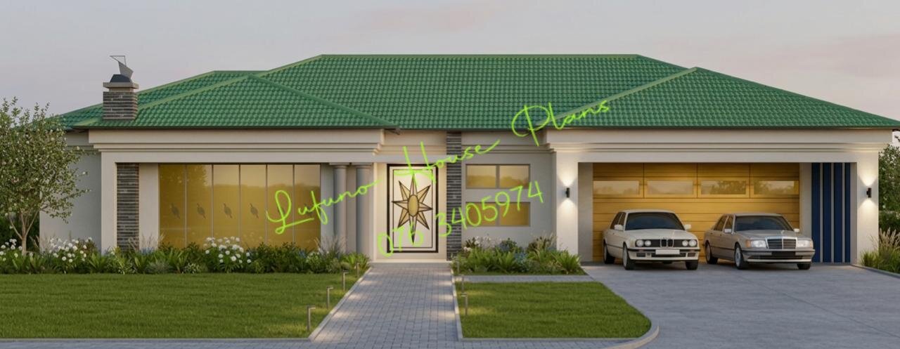 2 Bedroom House with Double Garage 3d design