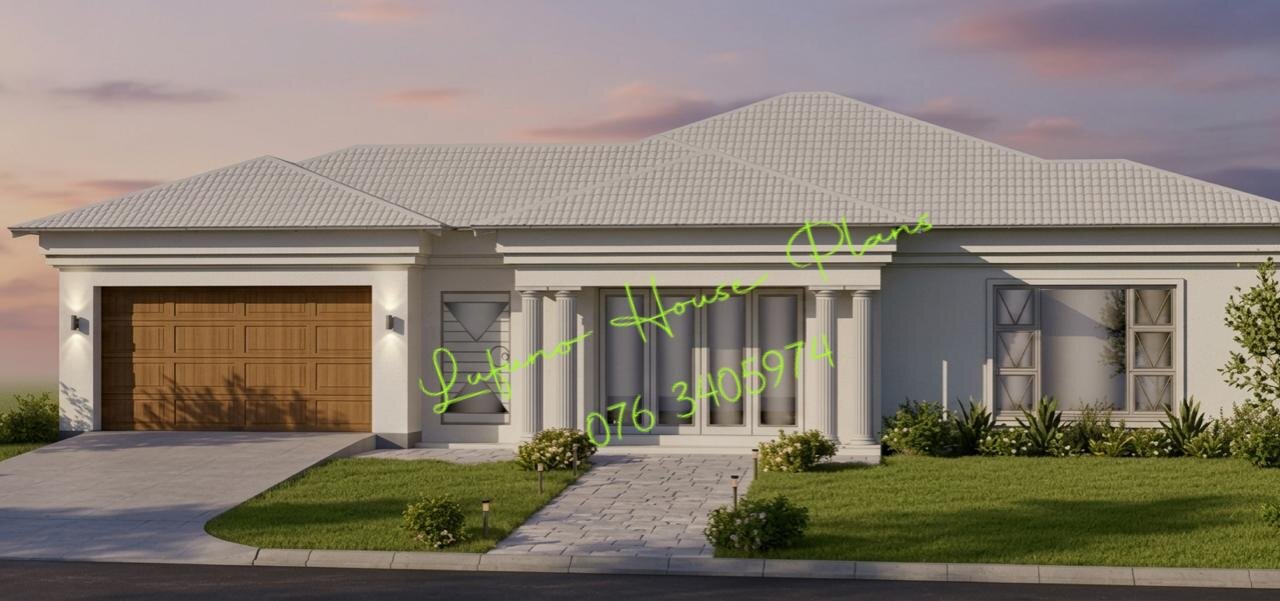 3 Bedroom House with Double Garage 3d design
