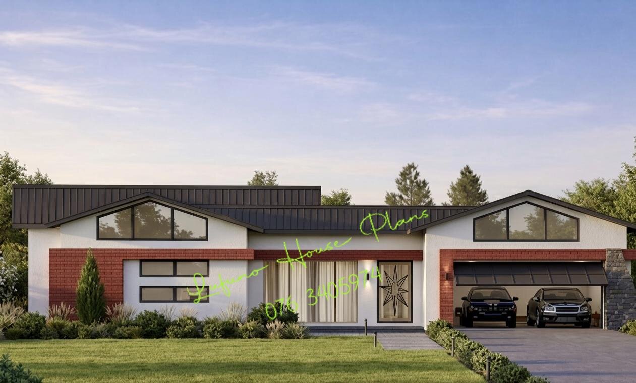 3 Bedroom House with Double Garage — Farm House 3d design