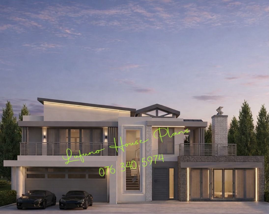 4 Bedroom House with Double Garage (Empangeni) 3d design