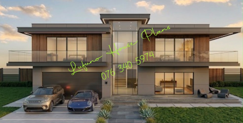 5 Bedroom House with Double Garage (Flat Roof) 3d design