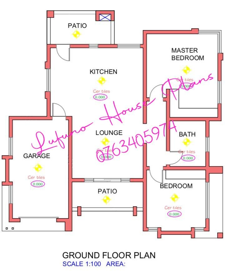2 Bedroom House with Single Garage — Jane Furse floor plan