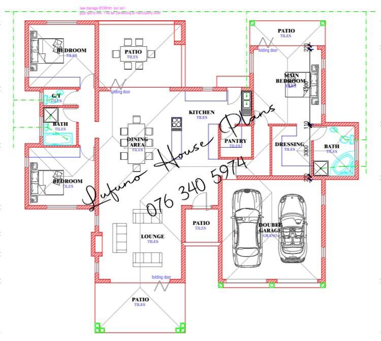 3 Bedroom House with Double Garage — Tuscan floor plan