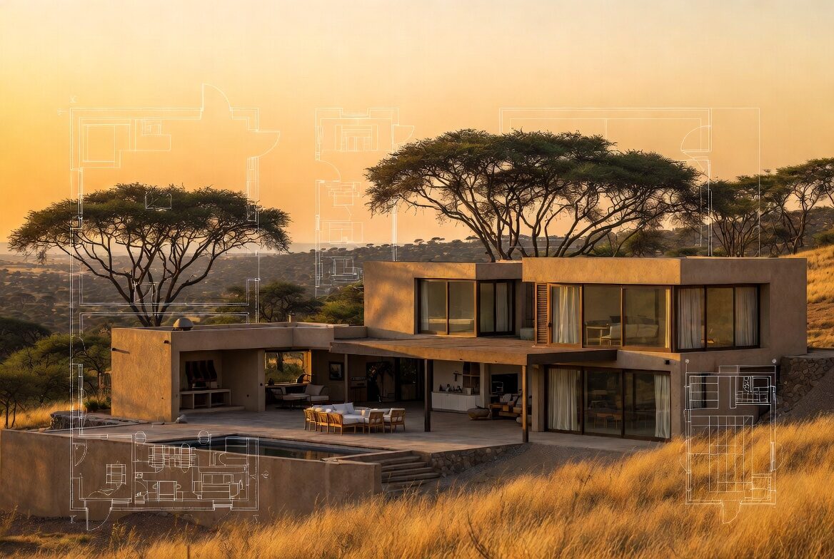 Modern Limpopo house 3D design render