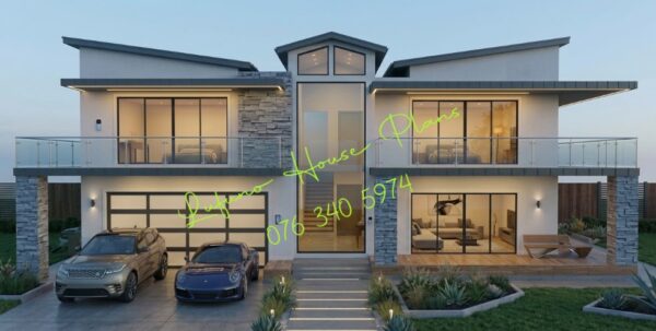 5 Bedroom House with Double Garage (Butterfly Roof)
